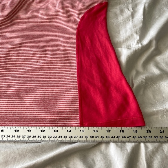 Tuff Athletics Women's Pink White Stripes Activewear Tank Top Spaghetti Straps L - Picture 10 of 11